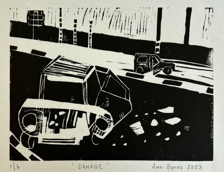 1/6 ‘Damage’ 18cm x 24cm @Ann Byrne 2023 1/6 ‘Damage’ 18cm x 24cm @Ann Byrne 2023