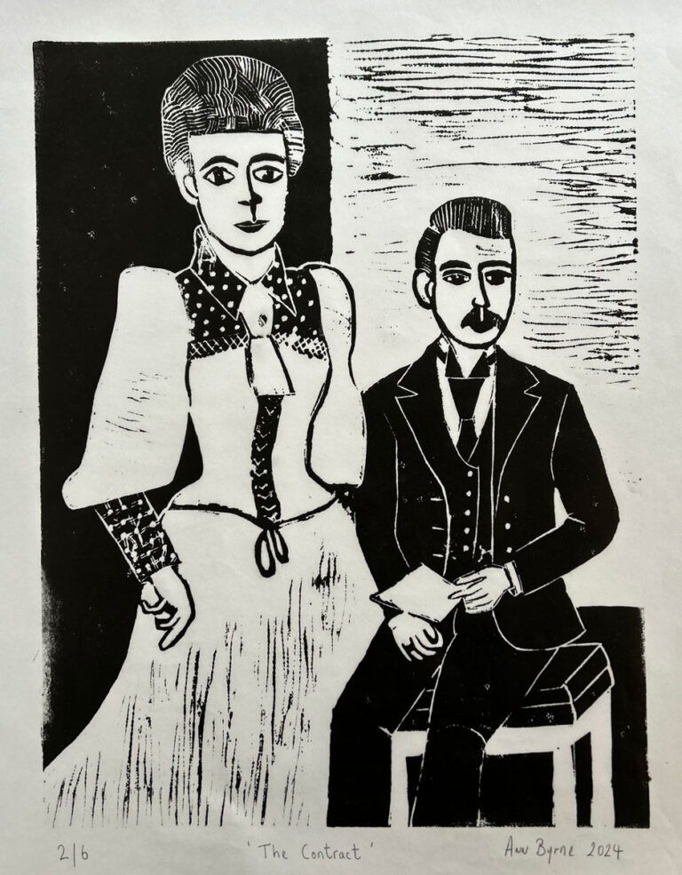 2/6 ‘The Contract’ 38cm x 48cm @Ann Byrne 2024 2/6 ‘The Contract’ 38cm x 48cm @Ann Byrne 2024